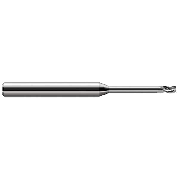 Miniature End Mill - 3 Flute - Corner Radius